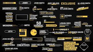 After Effects Lower Thirds - Modern Pack