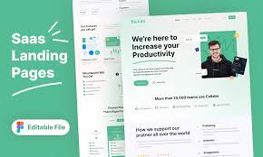 Figma Landing Page Template - SaaS Launch